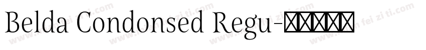 Belda Condonsed Regu字体转换